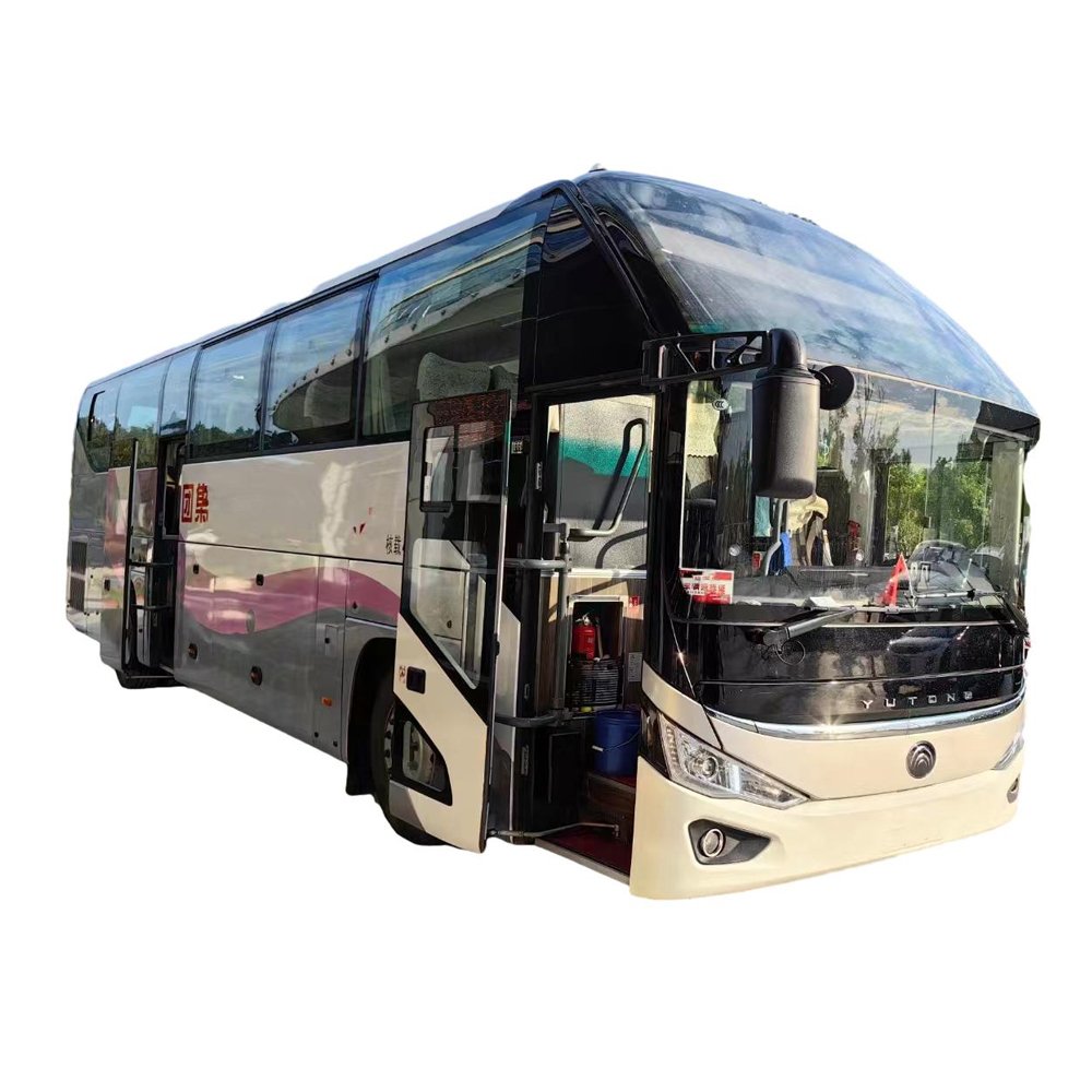 Left Hand Drive Used Coach with Double Front Windshield Glasses Airbag Suspension Second Hand Yotong Coach Bus